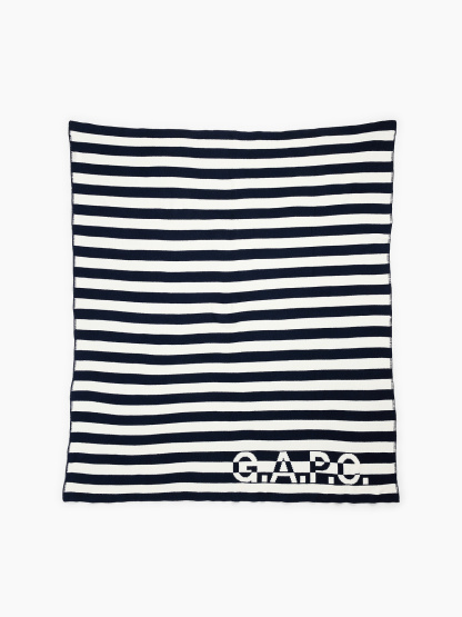 Gap × A.P.C. Logo Stripe Blanket - Off white