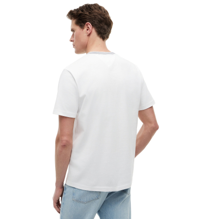 Tommy Hilfiger Men's Embroidery Script Logo T-Shirt - White