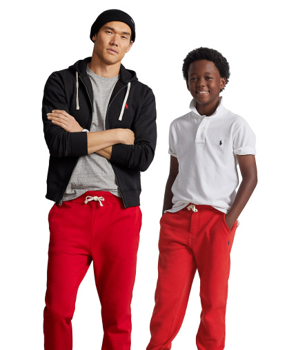 Polo Ralph Lauren Men's & Boys Fleece Jogger Pants Collection - Polo Black