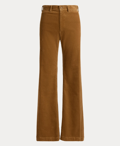 Polo Ralph Lauren Women's Beaton Corduroy Flared Pants - Tan