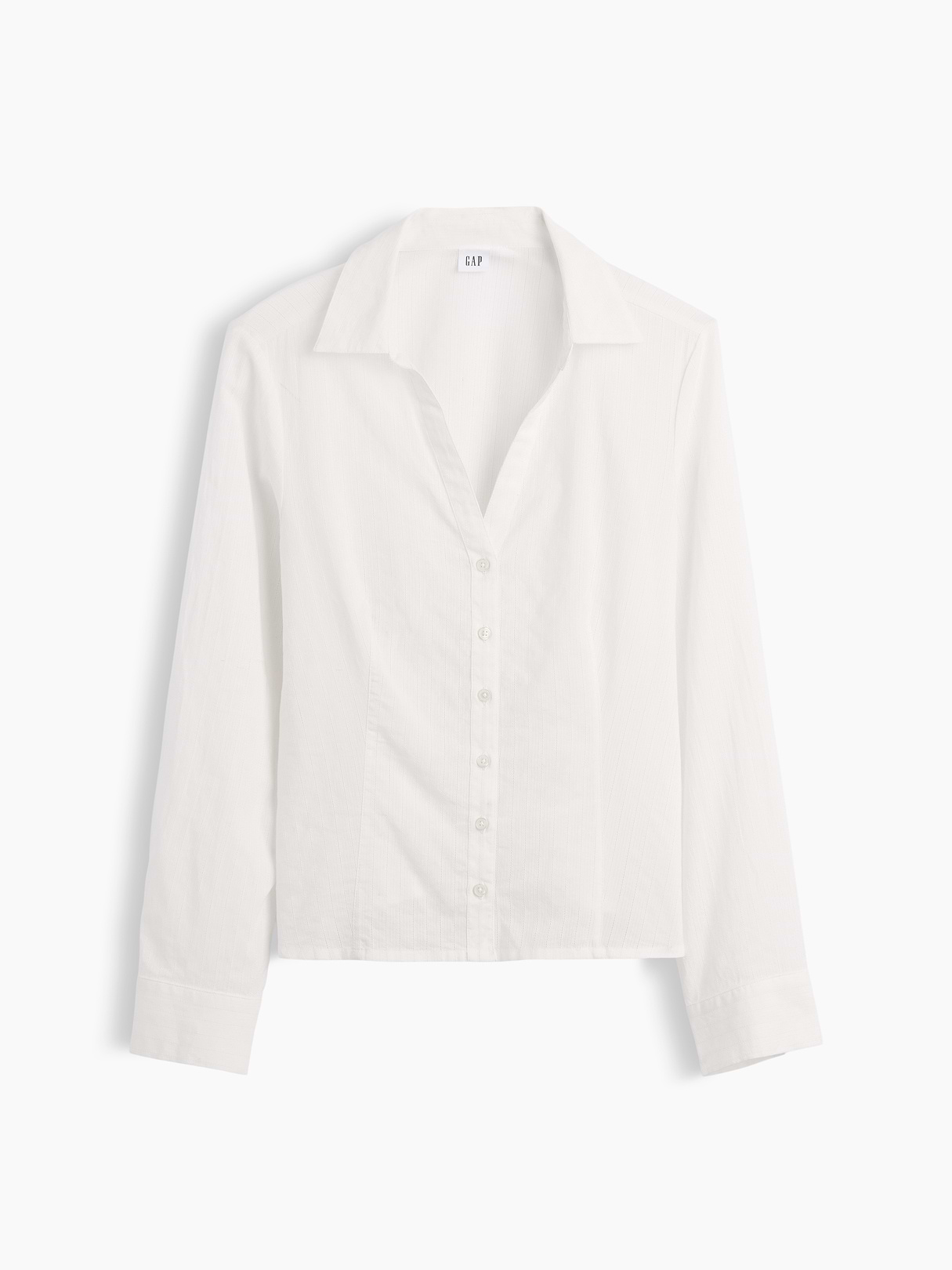 Textured Dobby Fitted Shirt - New off white