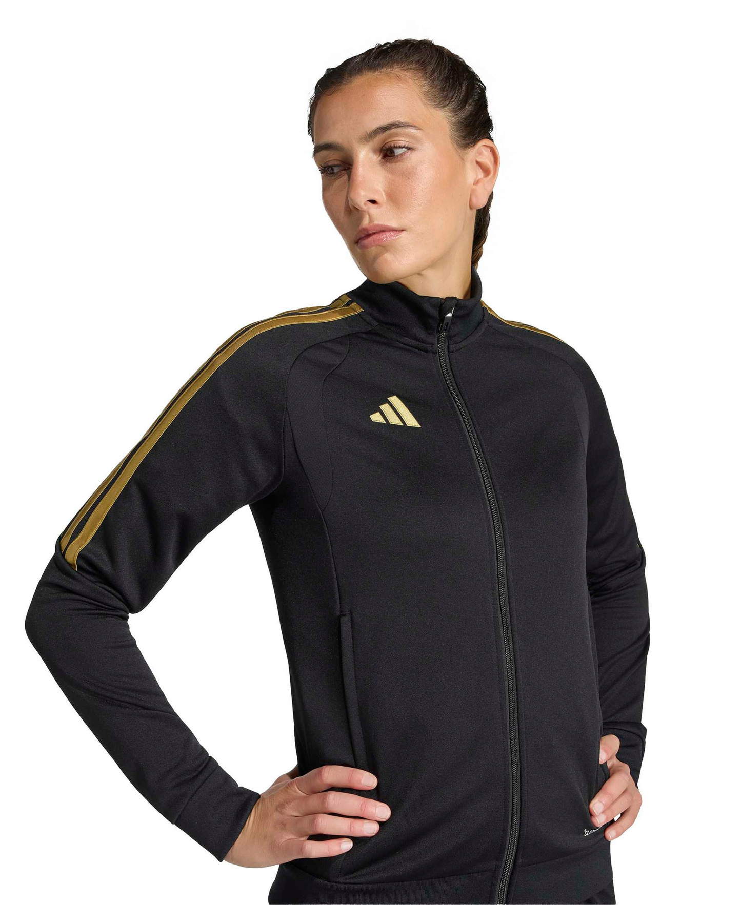 adidas Women's Tiro 26 Quarter-Zip Jacket - Black/dark Football Gold