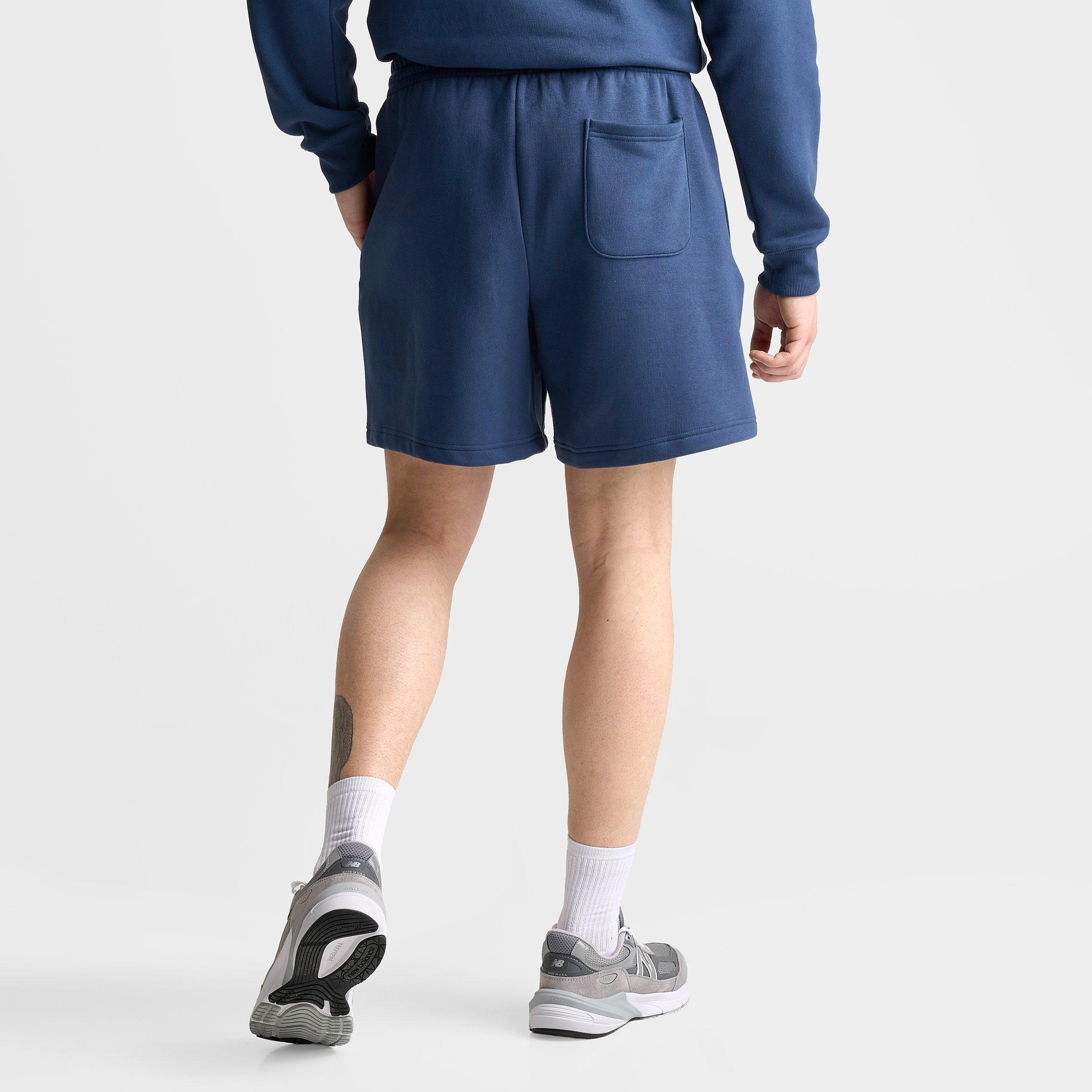 Men's New Balance Athletics Chenille Fleece Shorts - NB Blue/Teal/White - view 4