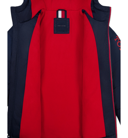 Tommy Hilfiger Boys' 8-20 Logo Puffer Jacket - Navy Blazer