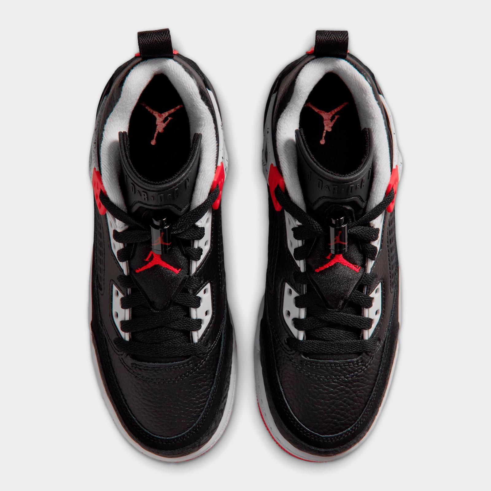 Big Kids' Jordan Spizike Low Casual Shoes - Black/Wolf Grey/White/Gym Red - view 5