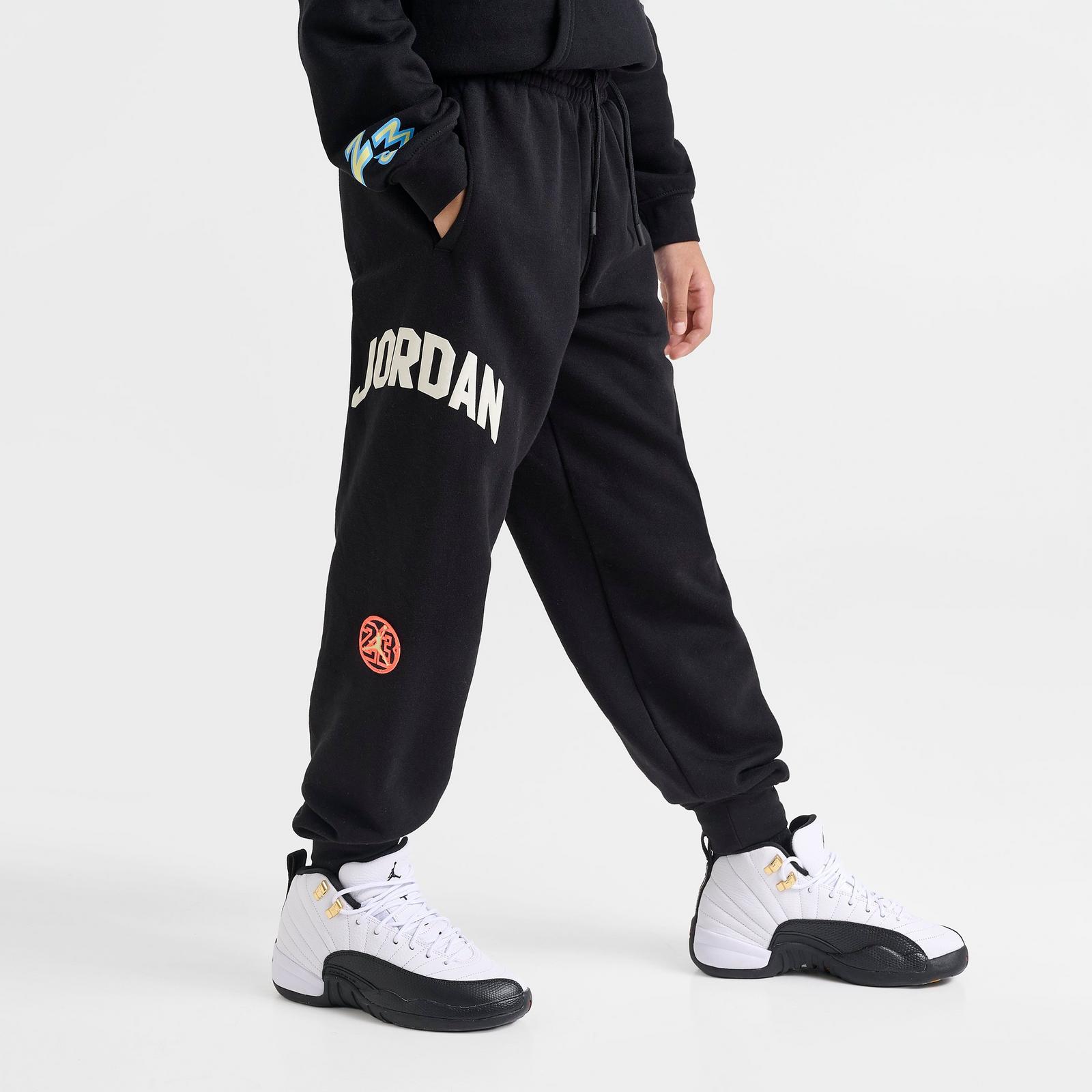 Big Kids' Jordan MVP Dynasty Patch Jogger Pants - Black - view 3