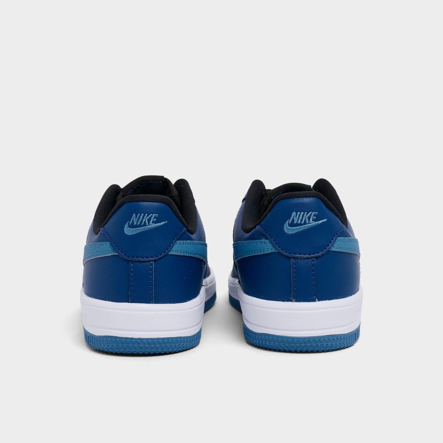 Little Kids' Nike Force 1 Casual Shoes - Black/Court Blue/White/Dutch Blue