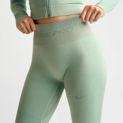 Women's Nike Pro Seamless High-Waisted 7/8 Leggings - Steam