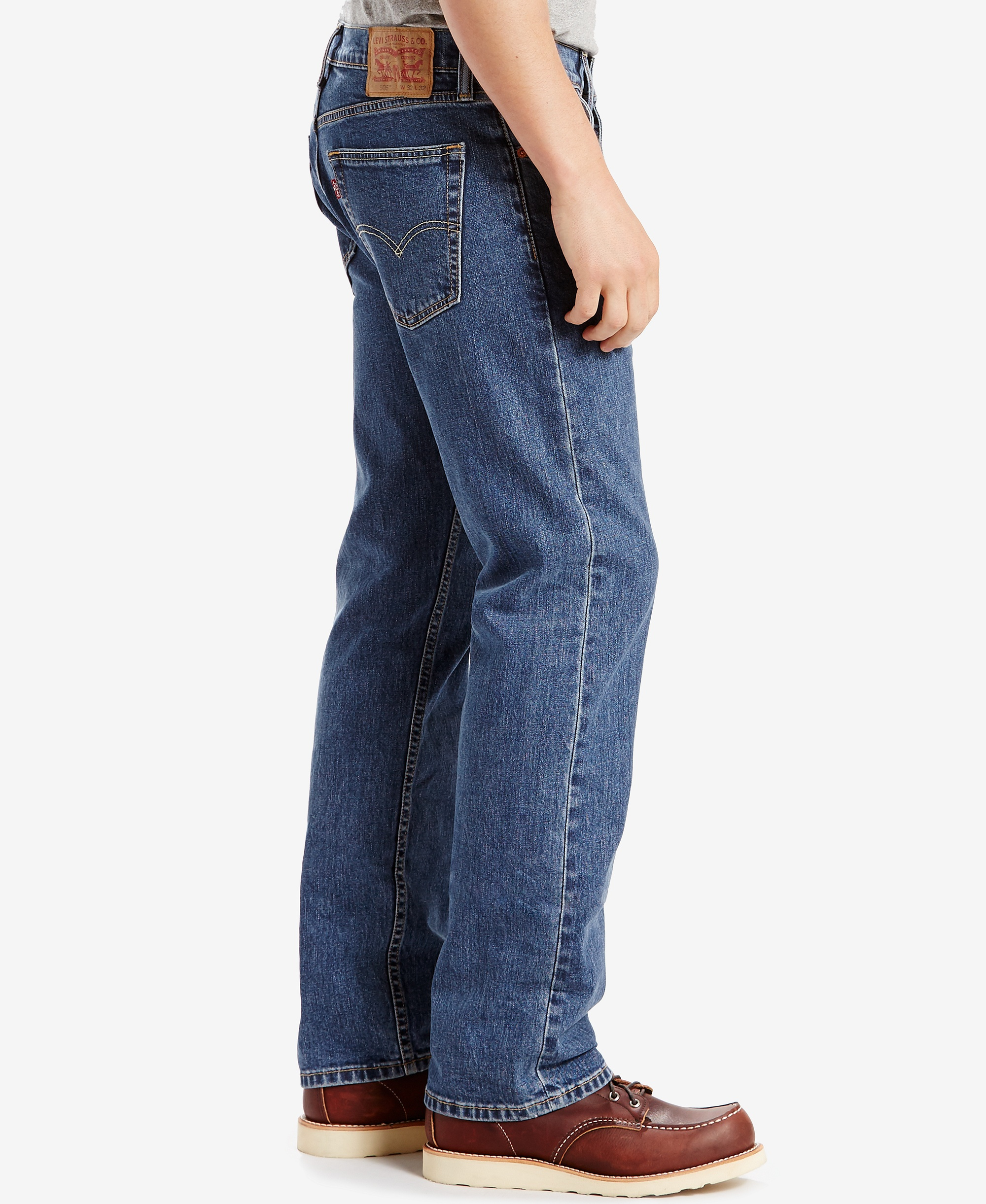 Levi's Men’s 505™ Regular-Fit Stretch Jeans - Stonewash