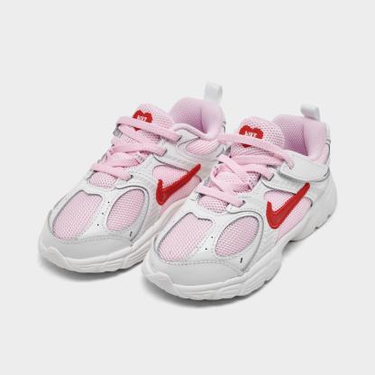 Little Kids' Nike V5 RNR Stretch Lace Casual Shoes - Summit White/Pink Foam/Playful Pink/Light Crimson
