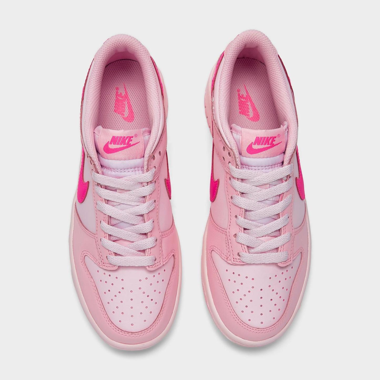 Girls' Big Kids' Nike Dunk Low Casual Shoes - Medium Soft Pink/Pink Foam/Hyper Pink