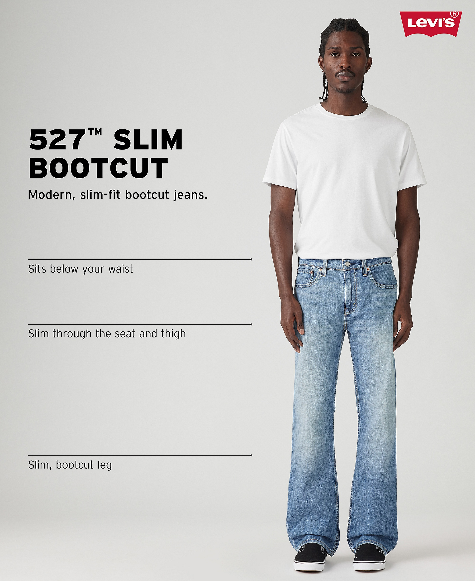 Levi's Men’s 527 Slim Bootcut Fit Jeans - Here We Stop