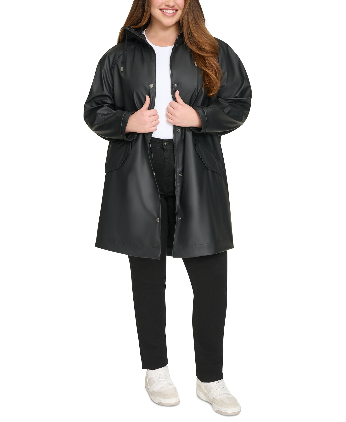 Levi's Women's Raglan Sleeve Rain Collar Jacket - Black