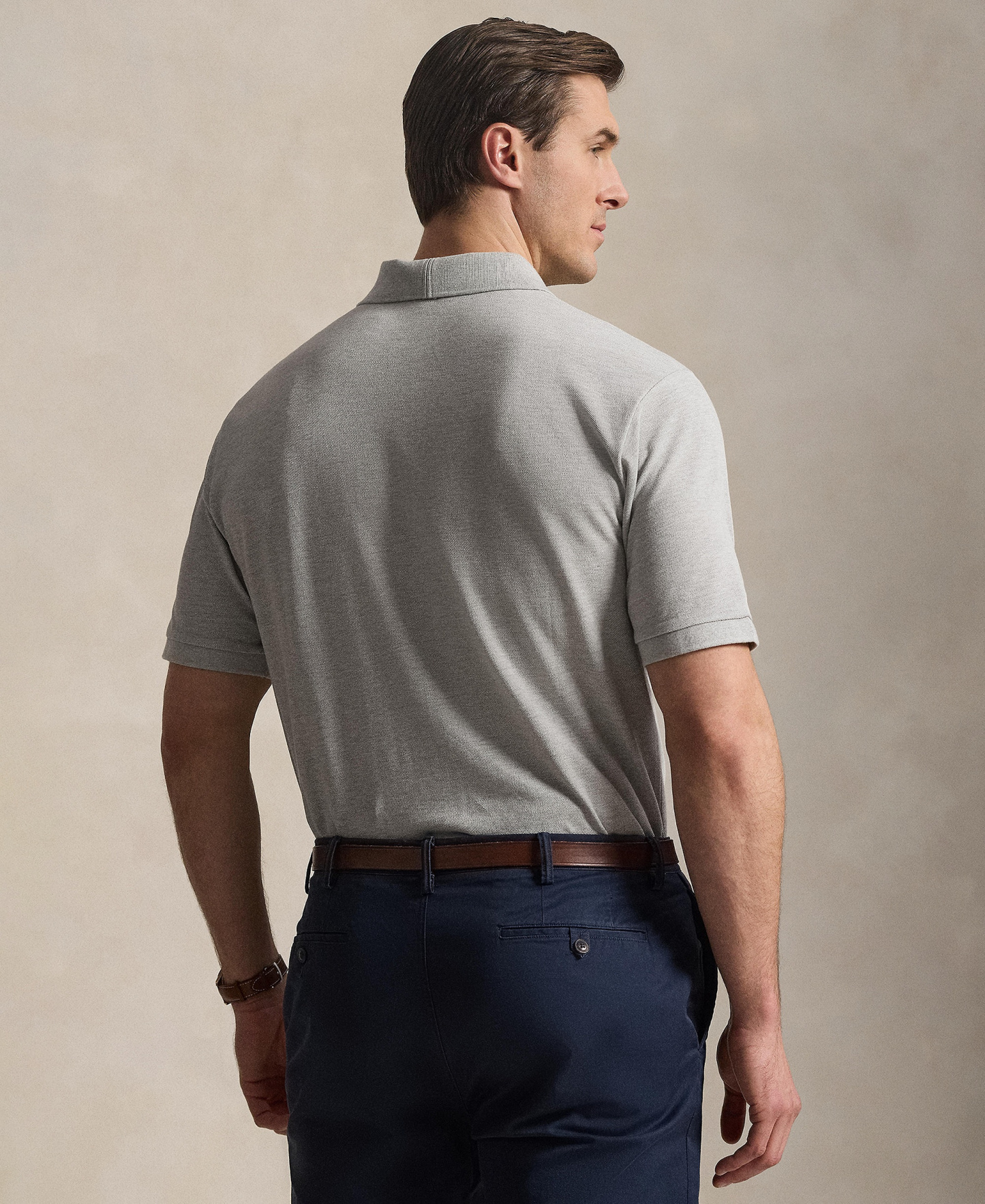 Polo Ralph Lauren Men's Big & Tall Cotton Short-Sleeve Polo Shirt - Spring Heather/C1730