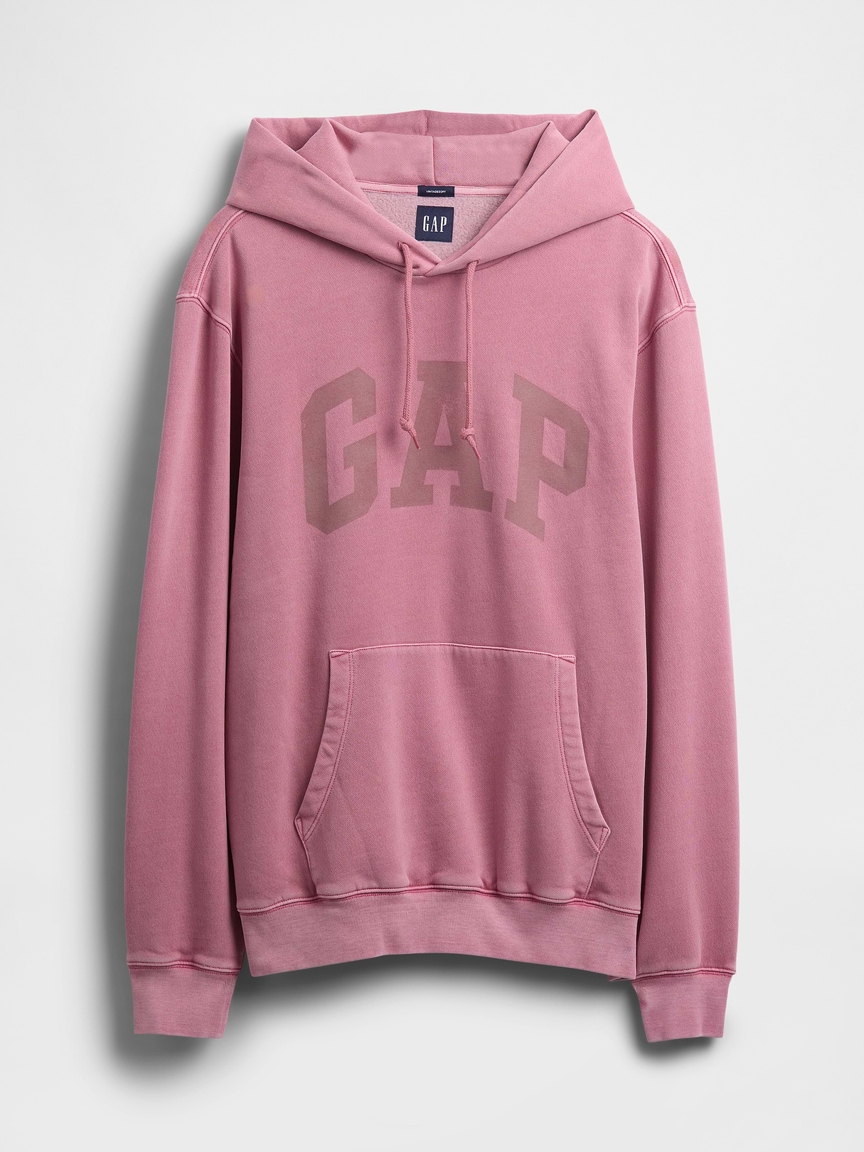 Adult VintageSoft Arch Logo Hoodie - wispy mauve