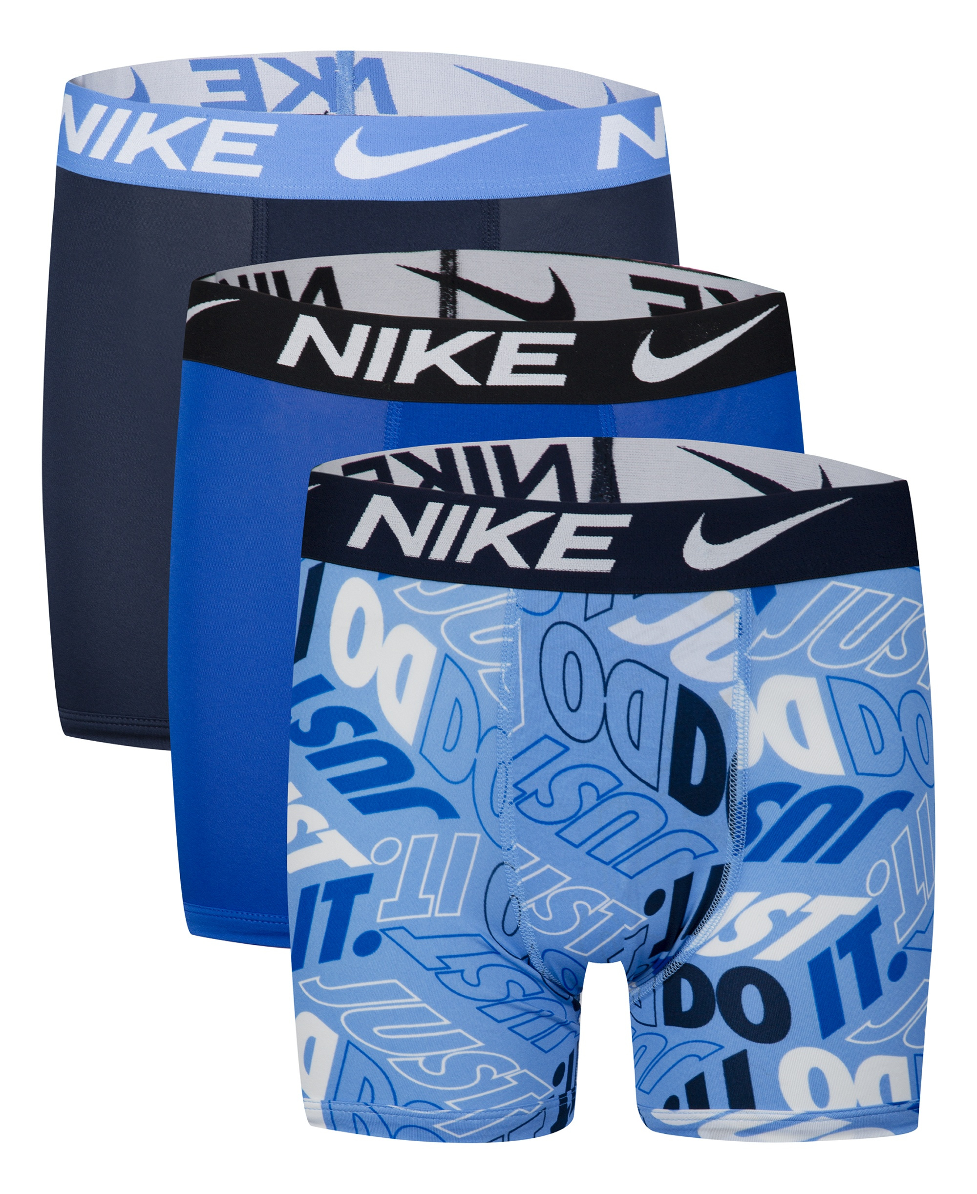 Nike Boys' 8-20 Essential Dri-FIT Boxer Briefs, 3-Pack - University Blue/Navy