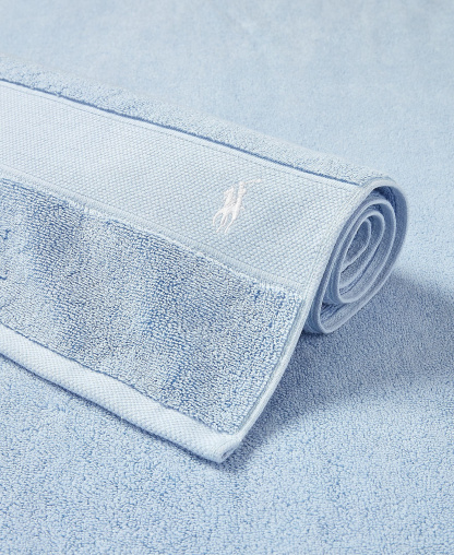 Polo Ralph Lauren Polo Player Cotton Bath Towel, 58" x 30" - Office Blue