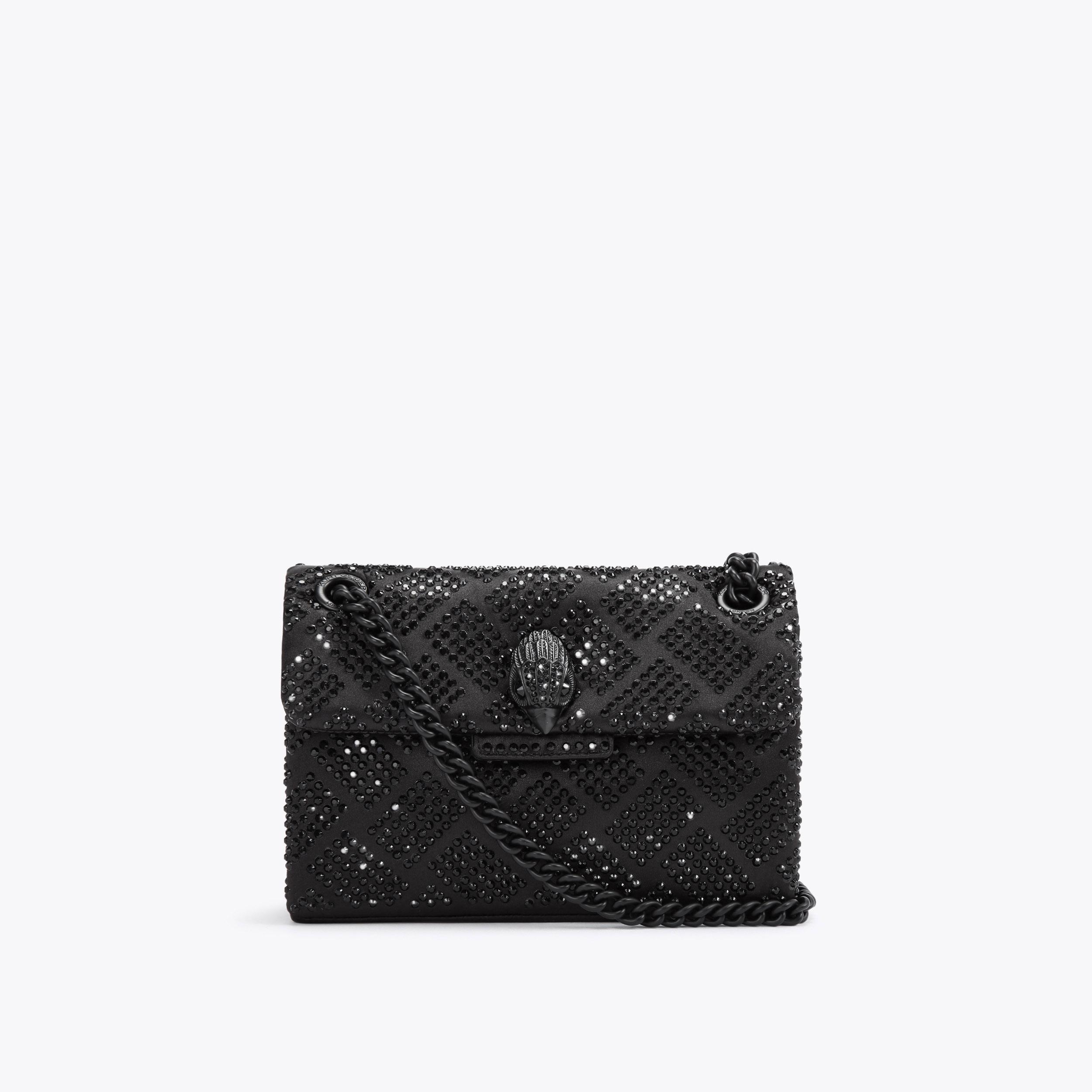 Kurt Geiger London Mini Crystal Kensington Bag - Black