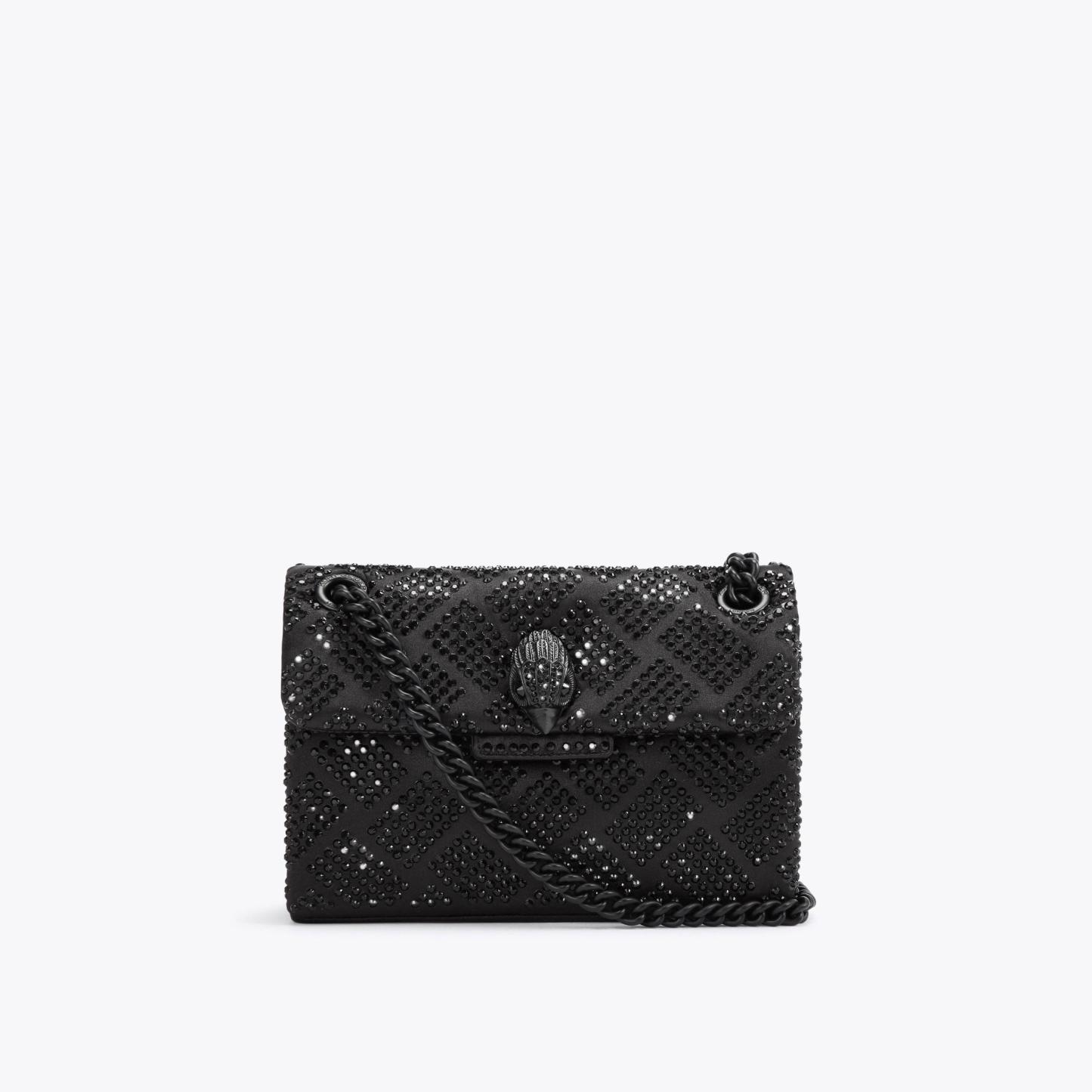Kurt Geiger London Mini Crystal Kensington Bag - Black