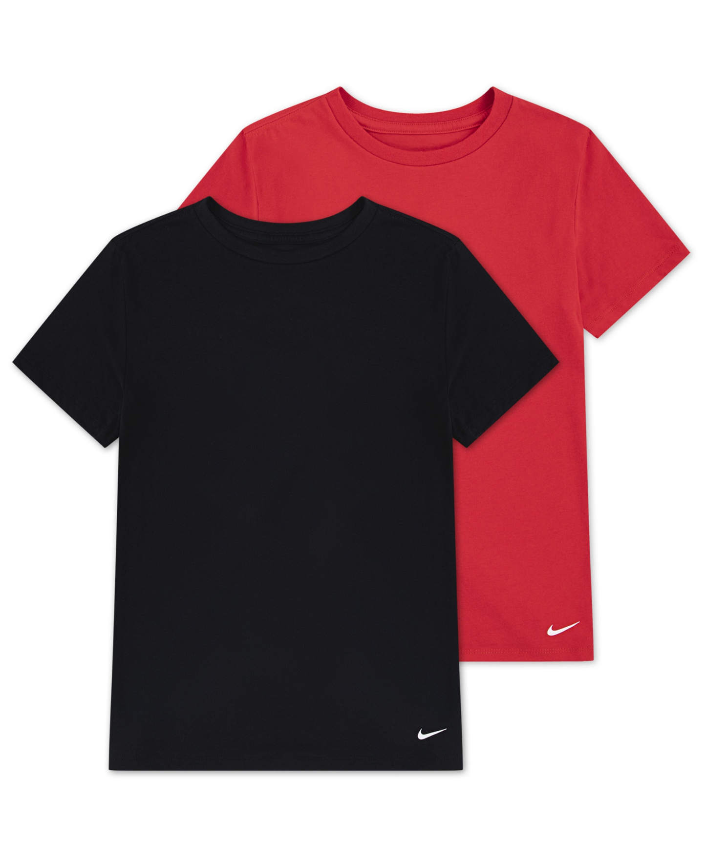 Nike Boys' 8-20 Crewneck Short-Sleeve Undershirt, 2-Pack - University Red/Black