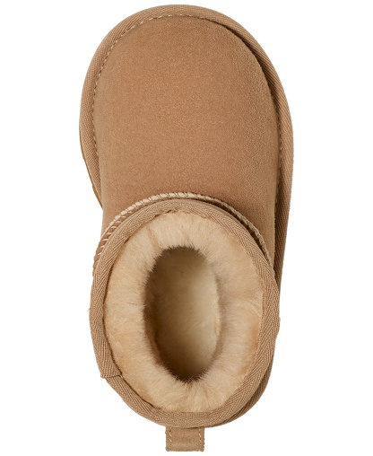 UGG® Toddler Kids Classic Mini II Round Toe Booties - Sand