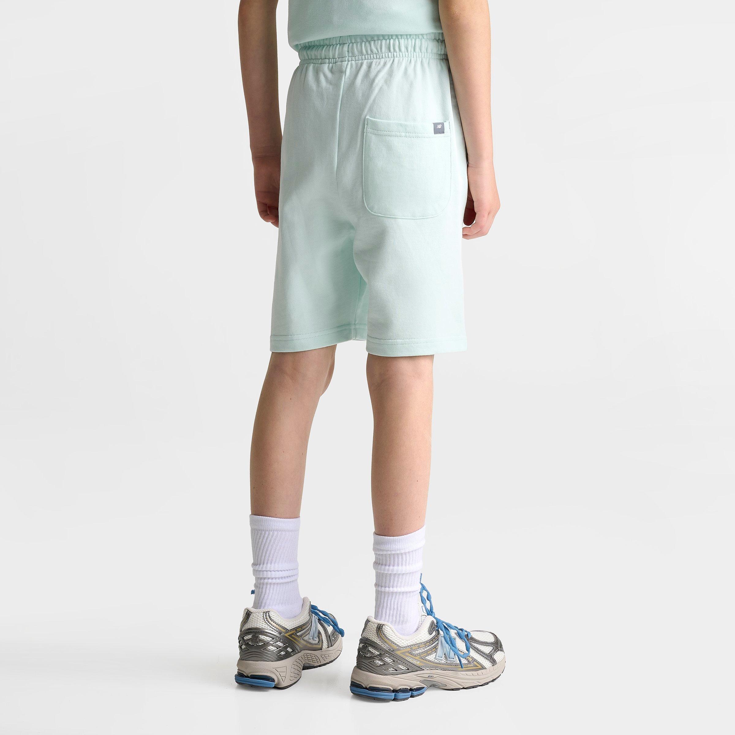 Big Kids' New Balance French Terry Shorts - Glint Blue - view 4