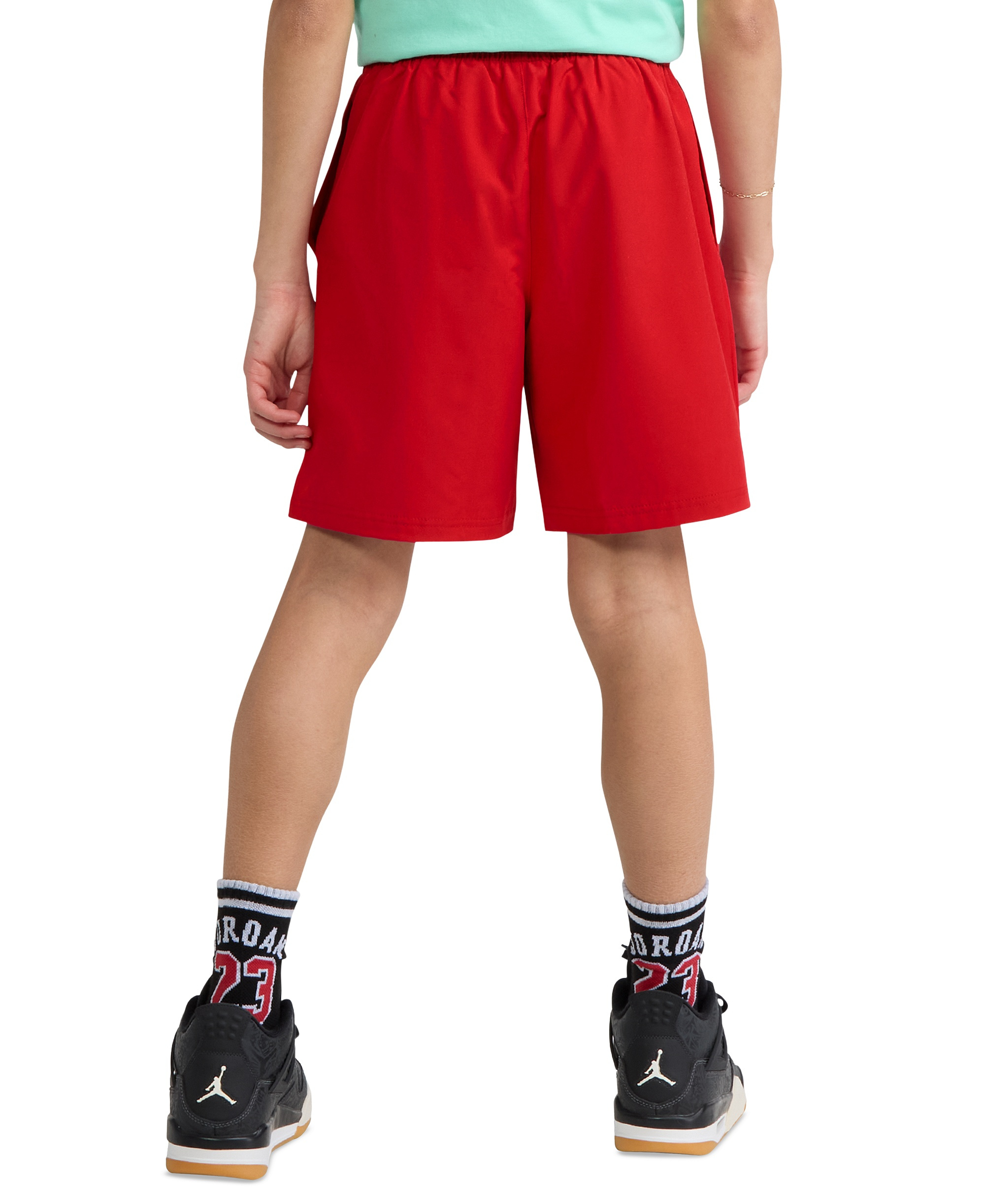 Jordan Boys' 8-20 Jumpman Woven Play Shorts - Gym Red