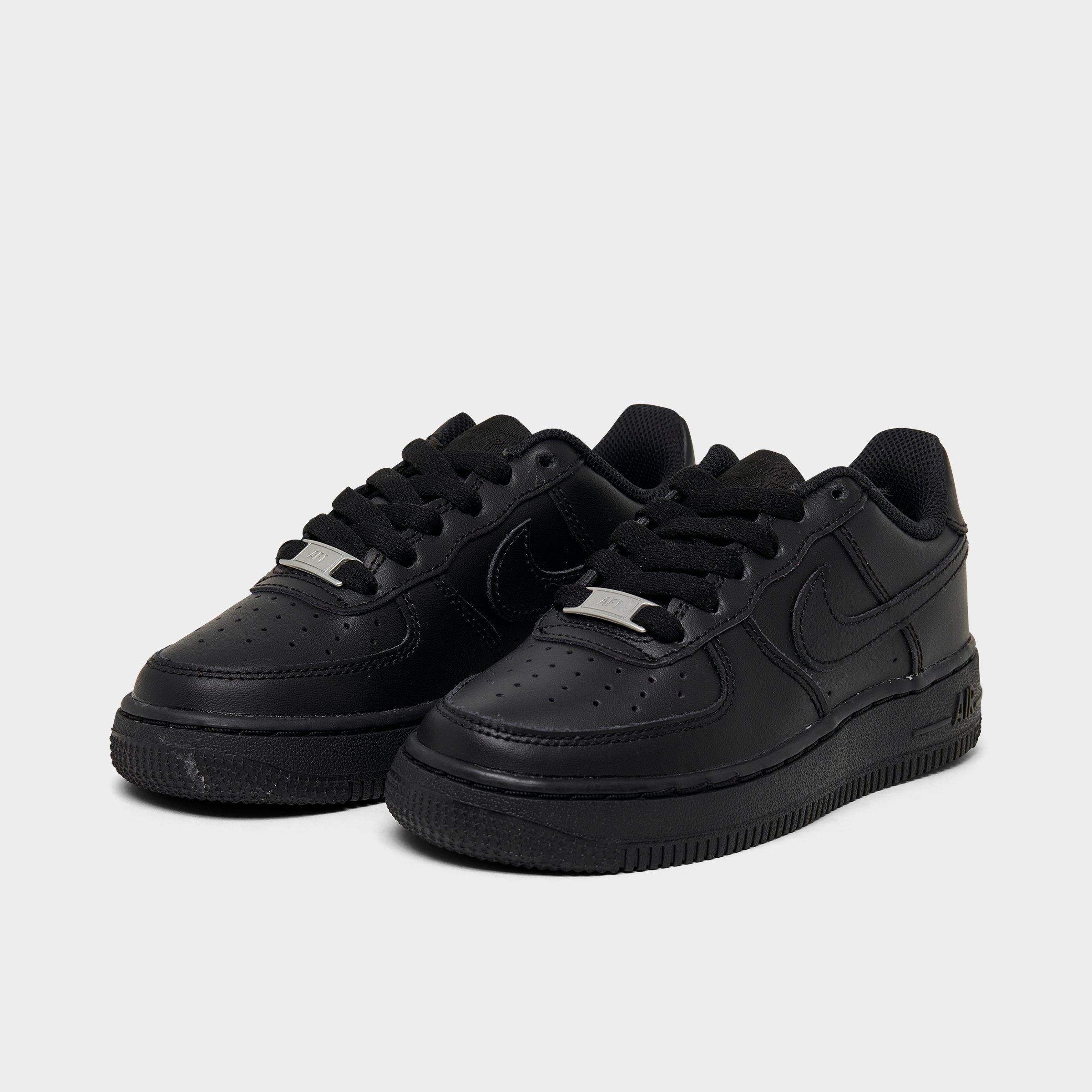 Big Kids' Nithtke Air Force 1 Low '24 Casual Shoes - Black/Black/Black - Both shoes facing left