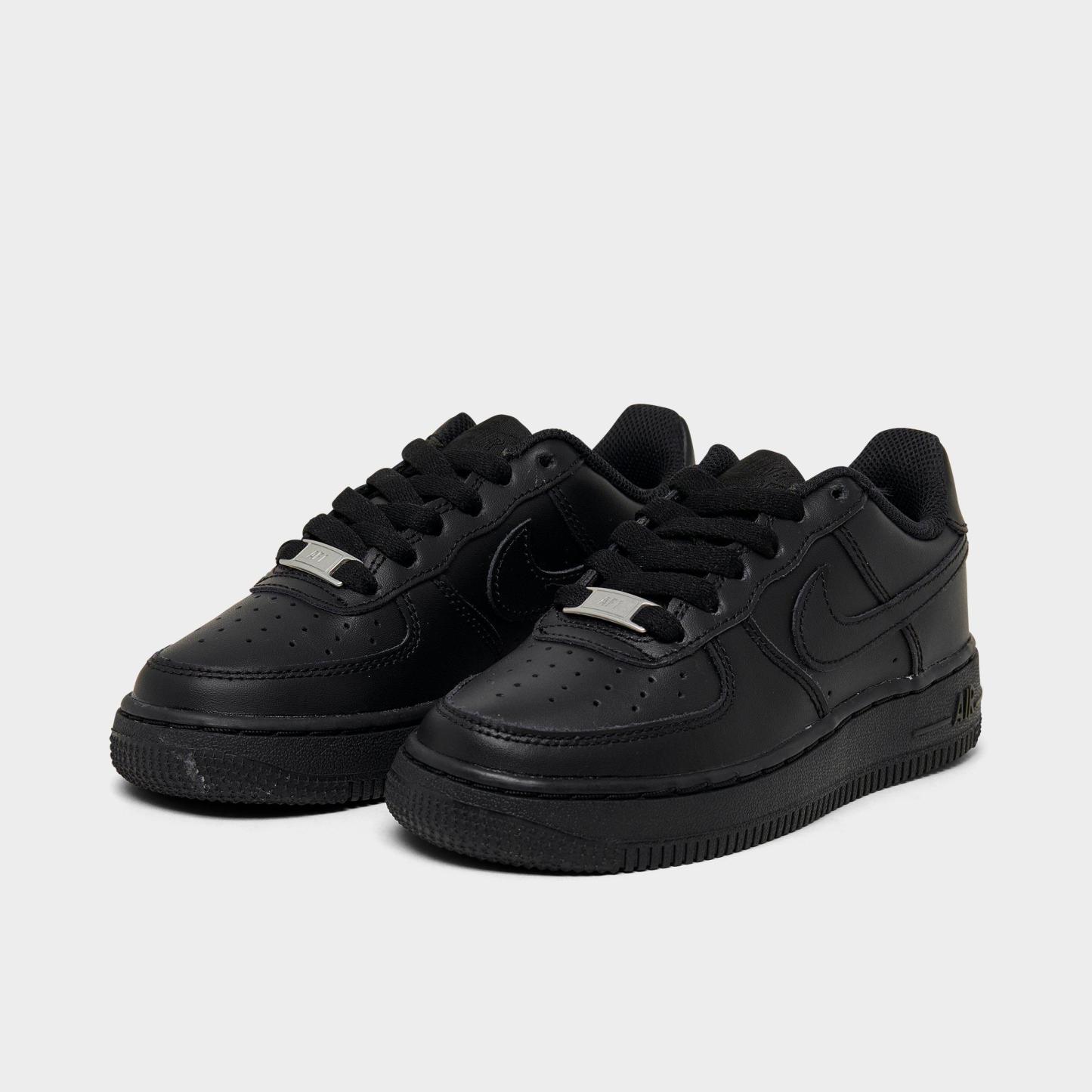 Big Kids' Nithtke Air Force 1 Low '24 Casual Shoes - Black/Black/Black - Both shoes facing left