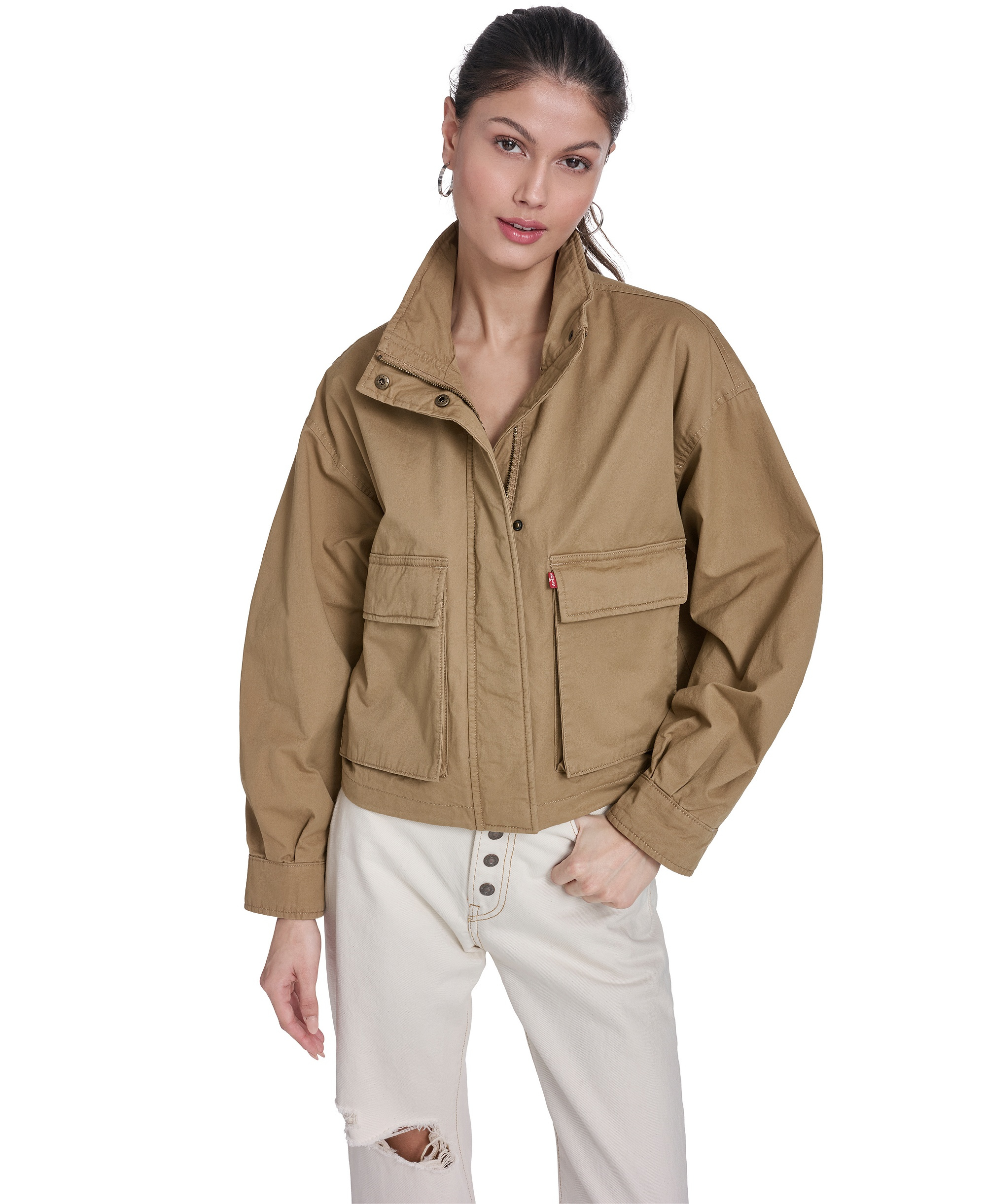 Levi's Women's Cropped Surplus Jacket - Camel