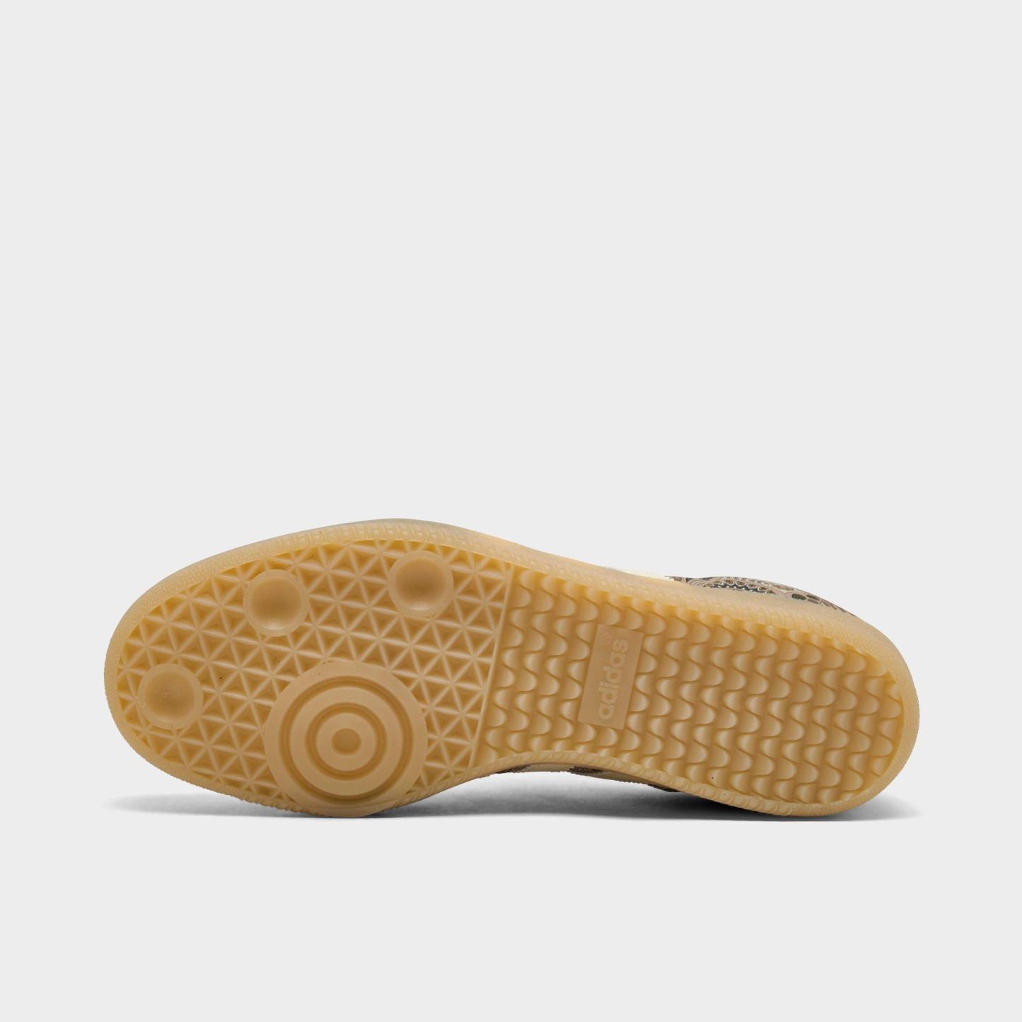 Women's adidas Originals Samba OG Casual Shoes - Part 7 - Maroon/Warm Vanilla/Olive Strata - Bottom view