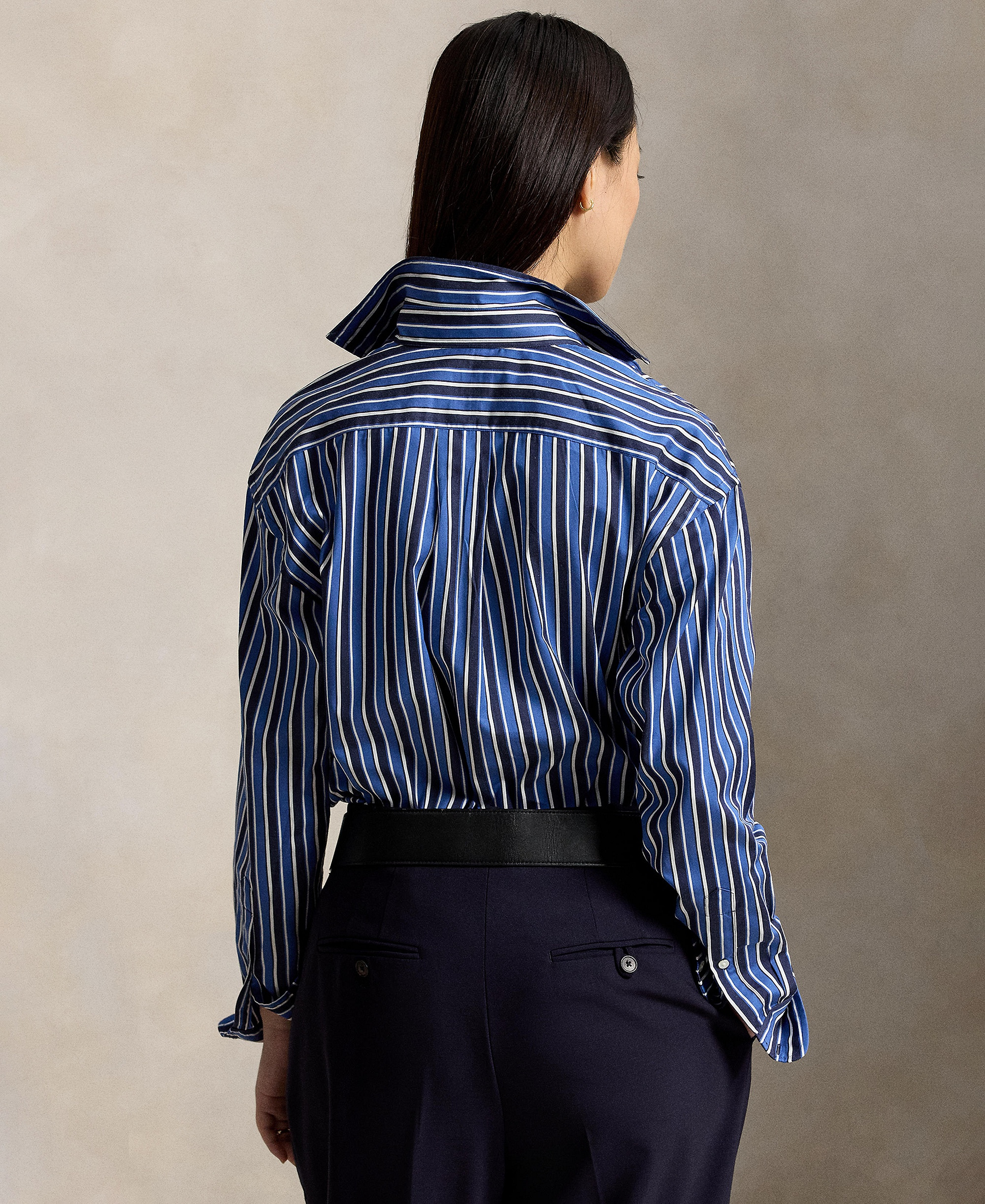 Polo Ralph Lauren Women's Relaxed-Fit Striped Cotton Shirt - Blue Multi