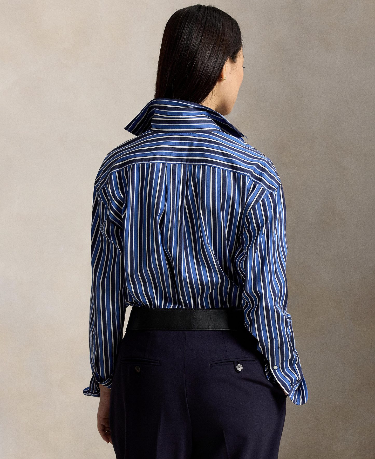 Polo Ralph Lauren Women's Relaxed-Fit Striped Cotton Shirt - Blue Multi