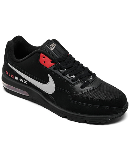 Men's Nike Air Max LTD 3 Casual Sneakers from Finish Line - Black,Smoke Grey,Red