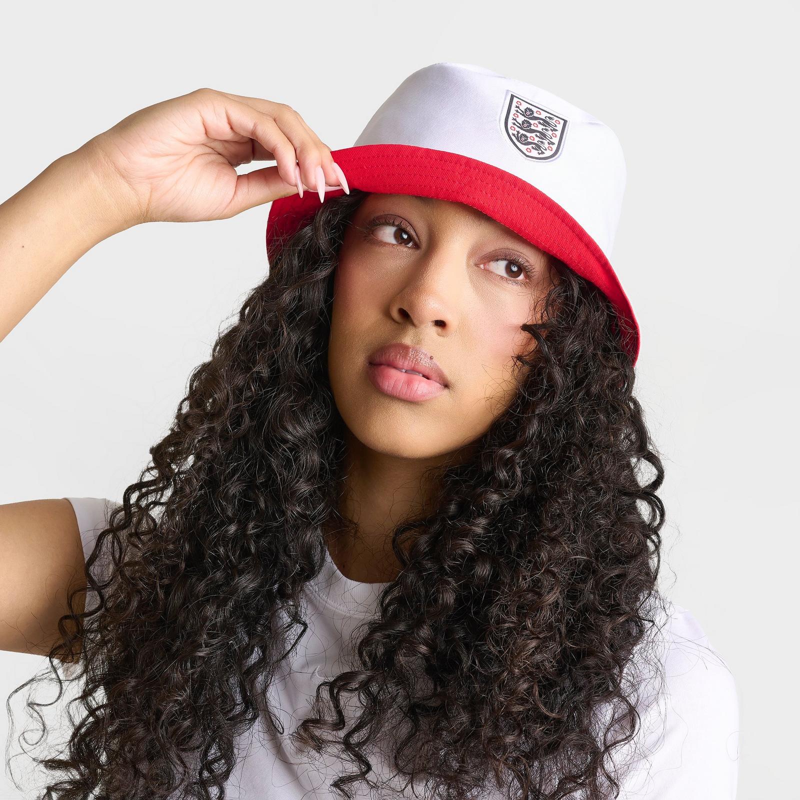 Nike England National Team Reversible Woven Bucket Hat - Red/White