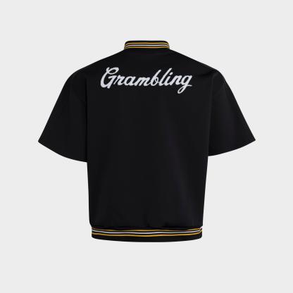 Men's adidas Grambling State Tigers Basketball Warm-Up Top - Black/White