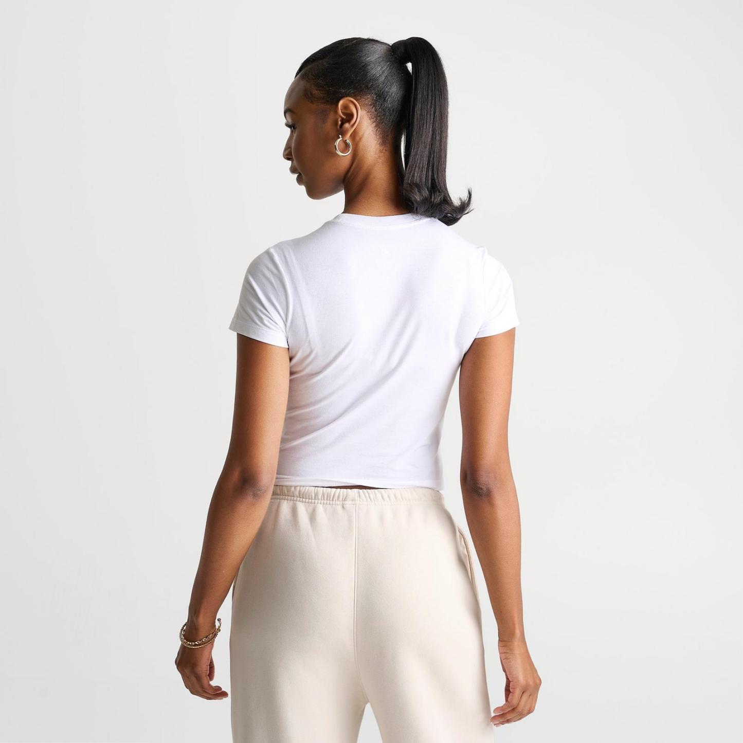 Women's Jordan Flight I Love MJ T-Shirt - White/Metallic Gold - view 4