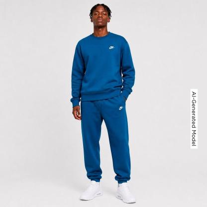 Men's Nithtke Club Fleece Premium Jogger Pants - Part 1 - Court Blue/Court Blue/Light Khaki