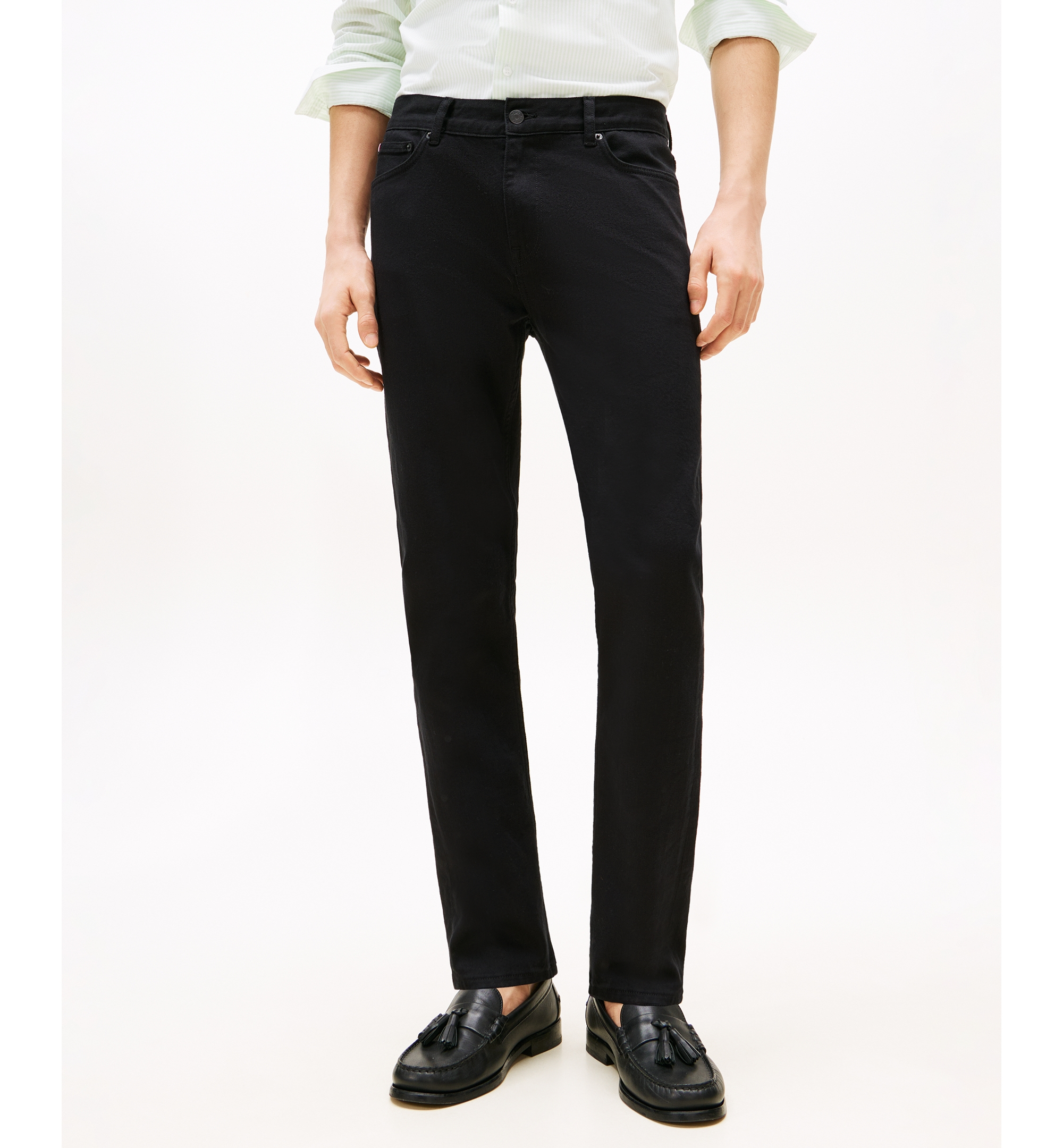 Tommy Hilfiger Men's Denton Straight-Fit Jeans - Black