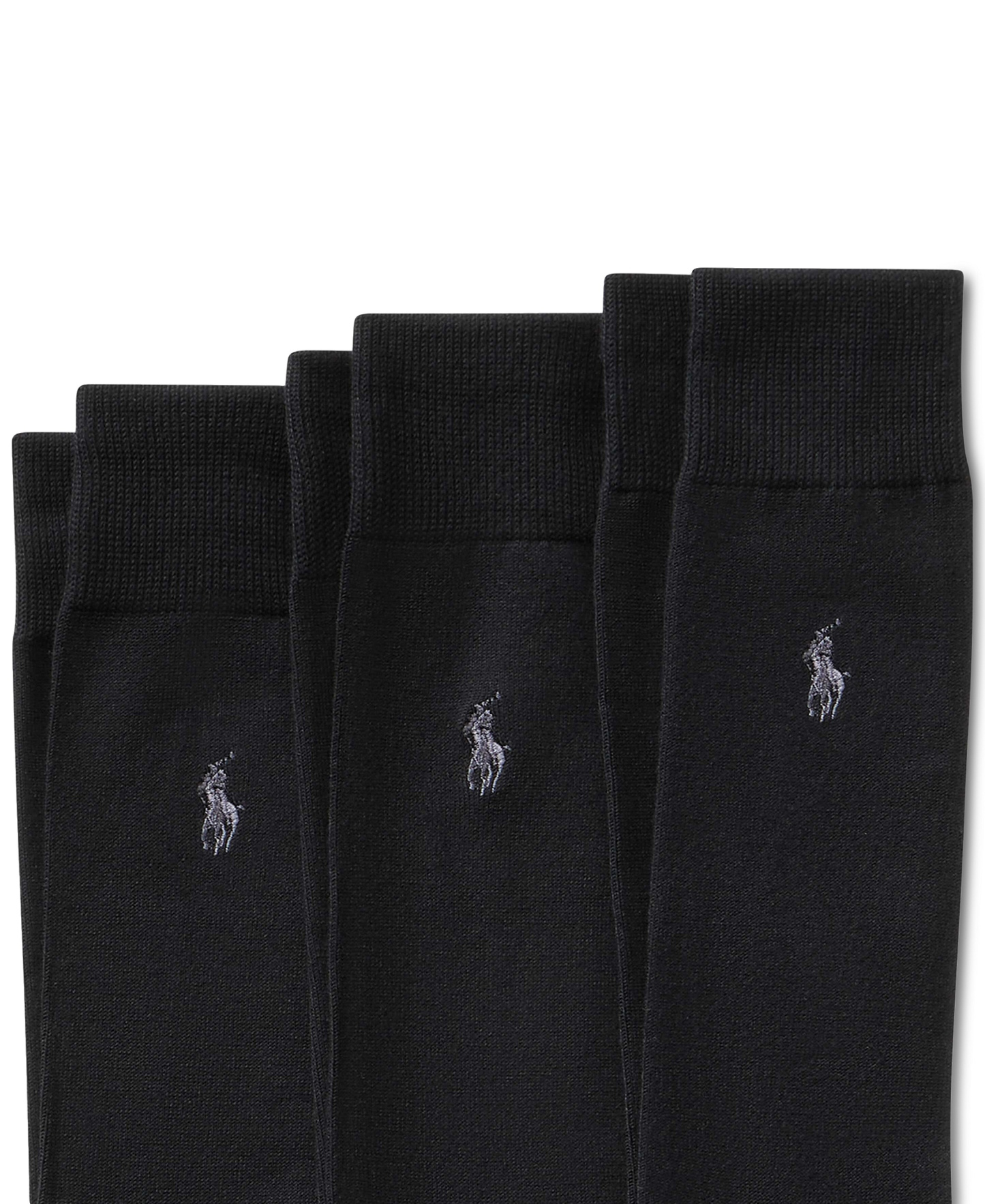 Polo Ralph Lauren Men's Supersoft Dress Socks, 3-Pack - Black
