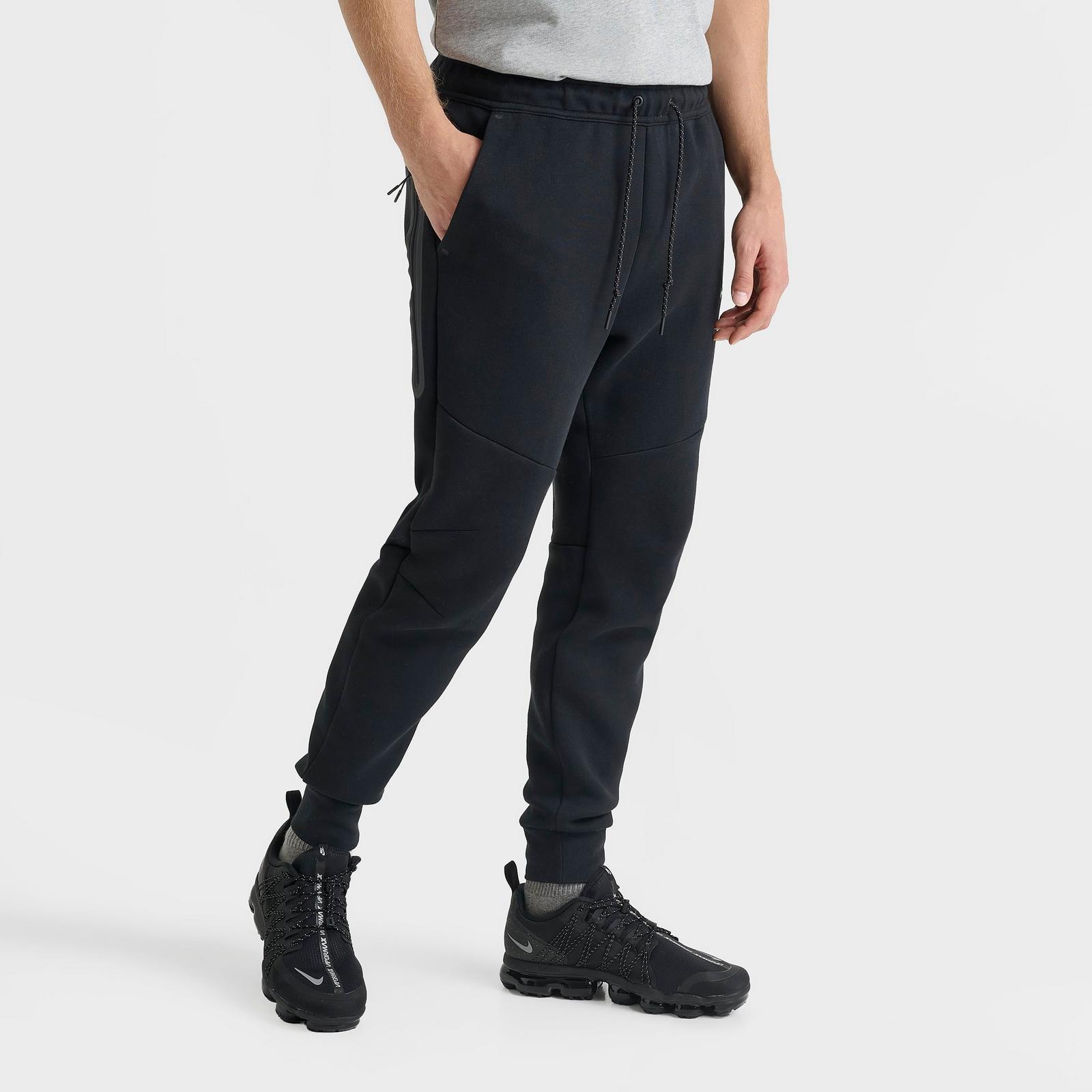 Men's Nike Tech Fleece Jogger Pants - Black/Black