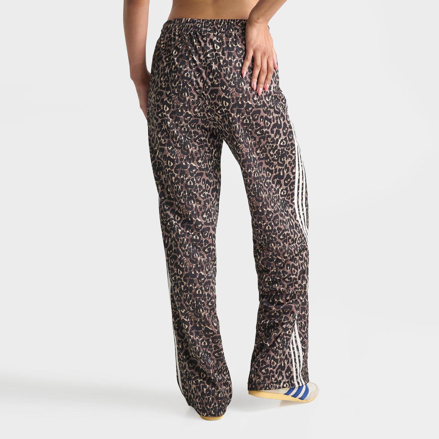Women's adidas Originals Leopard Firebird Oversized Track Pants - Multicolor