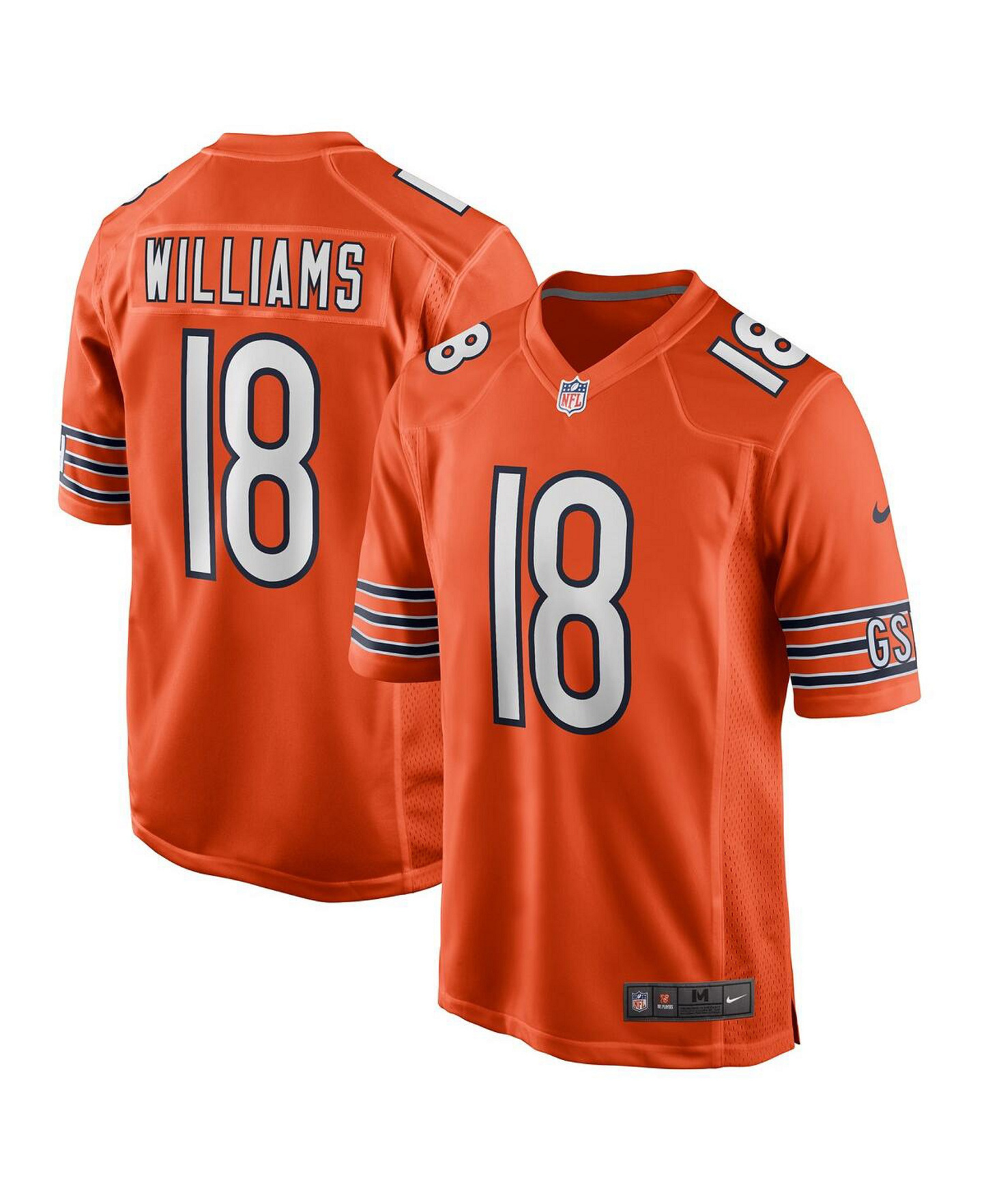Nike Men's Caleb Williams Chicago Bears 2024 NFL Draft First Round Pick Player Game Jersey - Orange