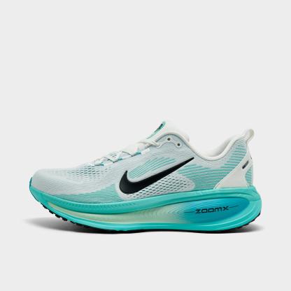 Men's Nithtke Vomero 18 Running Shoes - Part 1 - Summit White/Dusty Cactus/Geode Teal/Black - Left shoe facing left. Outside of the shoe.