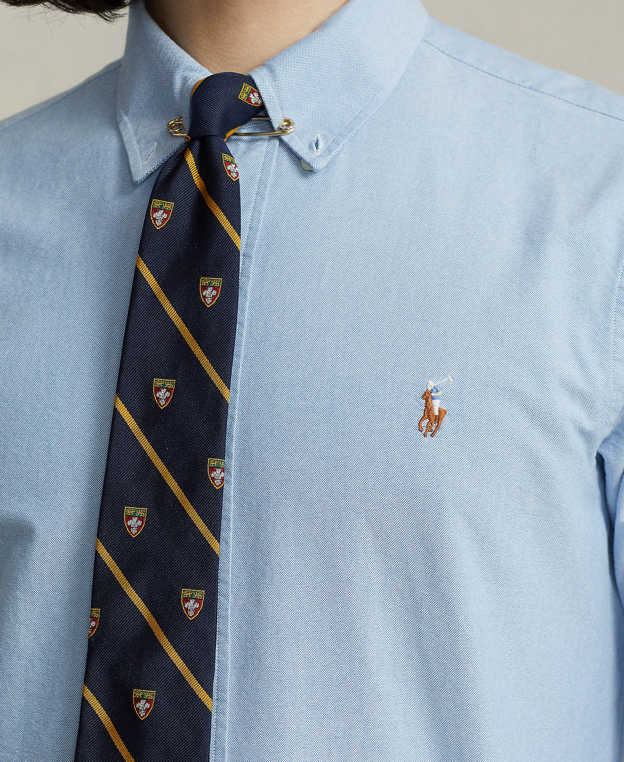 Polo Ralph Lauren Men's Custom Fit Oxford Shirt - Blue