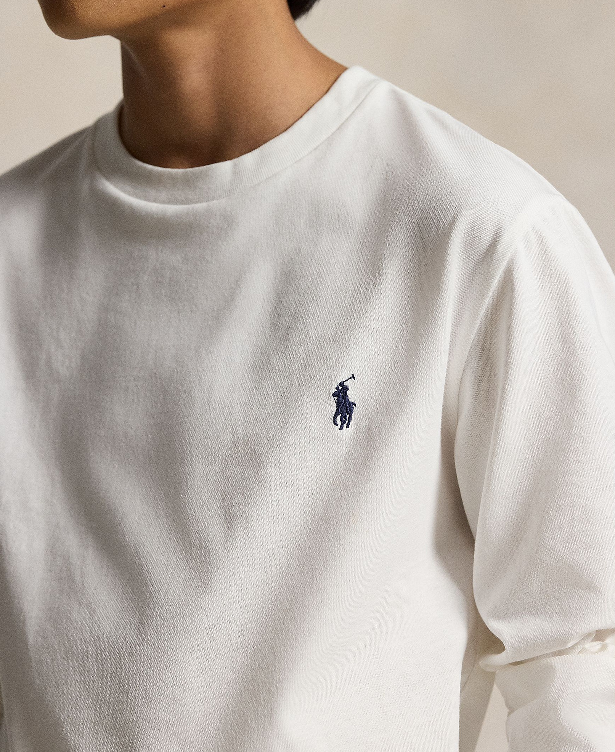 Polo Ralph Lauren Boys' 8-20 Cotton Jersey Long-Sleeve T-shirt - White
