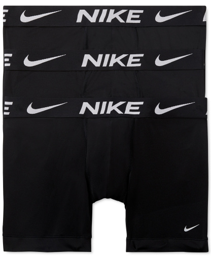 Nike Men's DRI-FIT Essential Micro Boxer Briefs, 3-Pack - Black