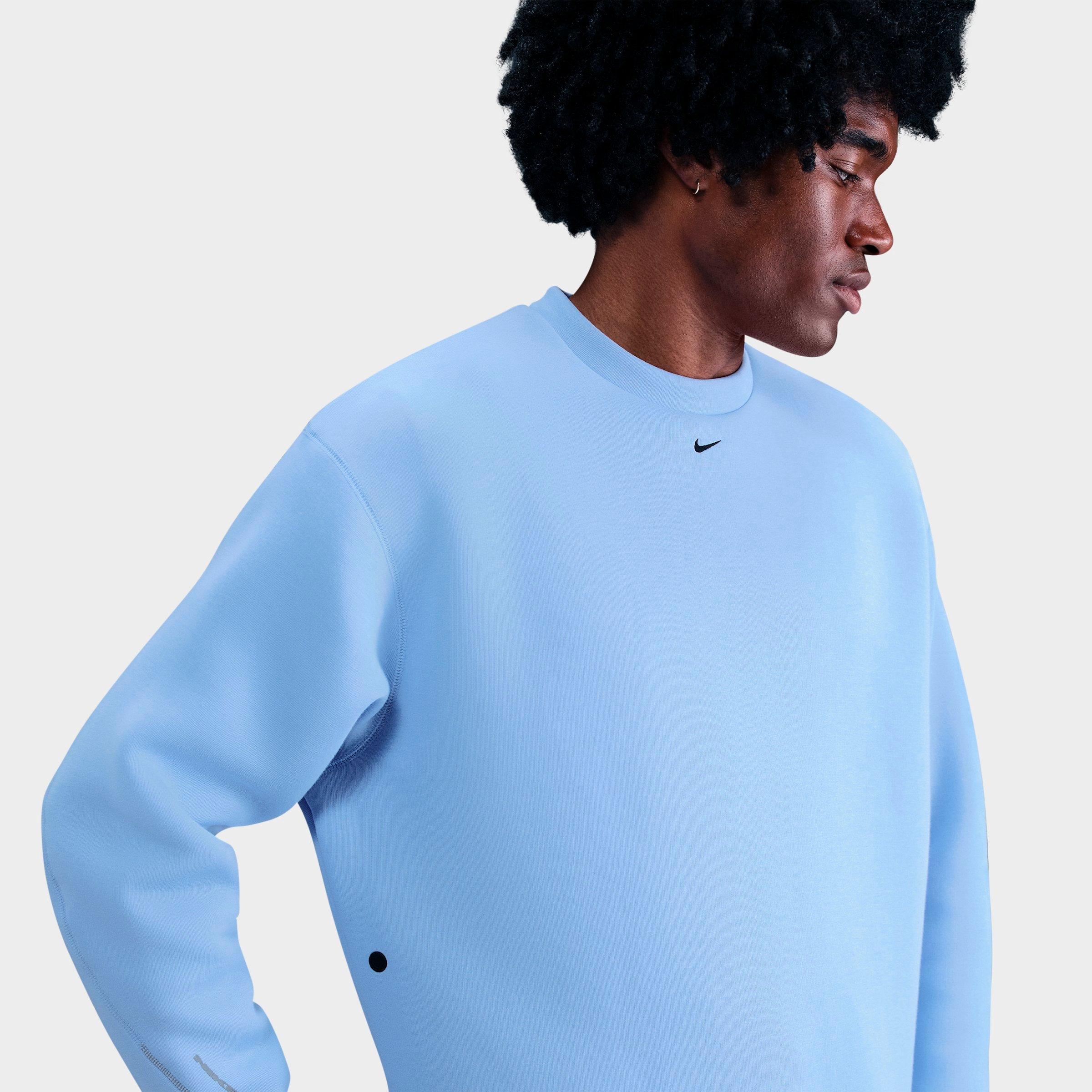 Men's Nithtke Tech Fleece Loose Fit Crewneck Sweatshirt - Aluminum/Black