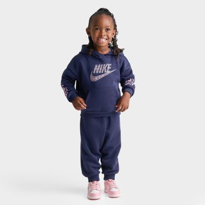 Girls' Toddler Nithtke Paisley Pullover Hoodie and Jogger Pants Set - Midnight Navy