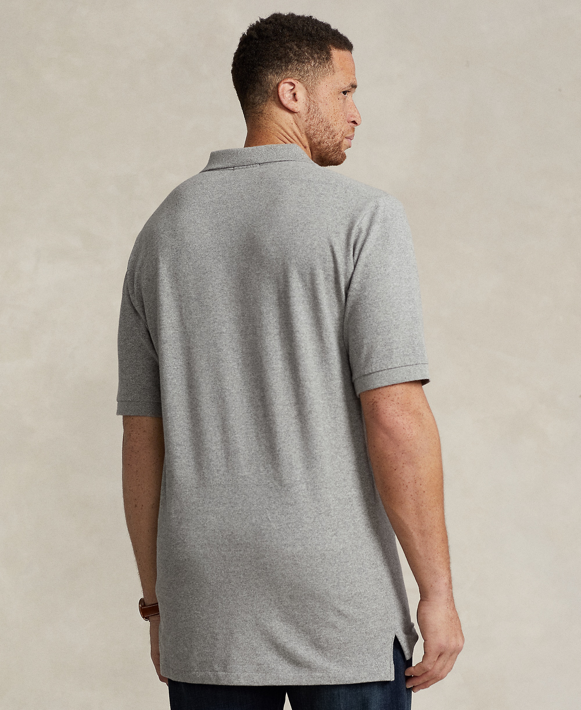Polo Ralph Lauren Men's Big & Tall Cotton Short-Sleeve Polo Shirt - Canterbury Heather